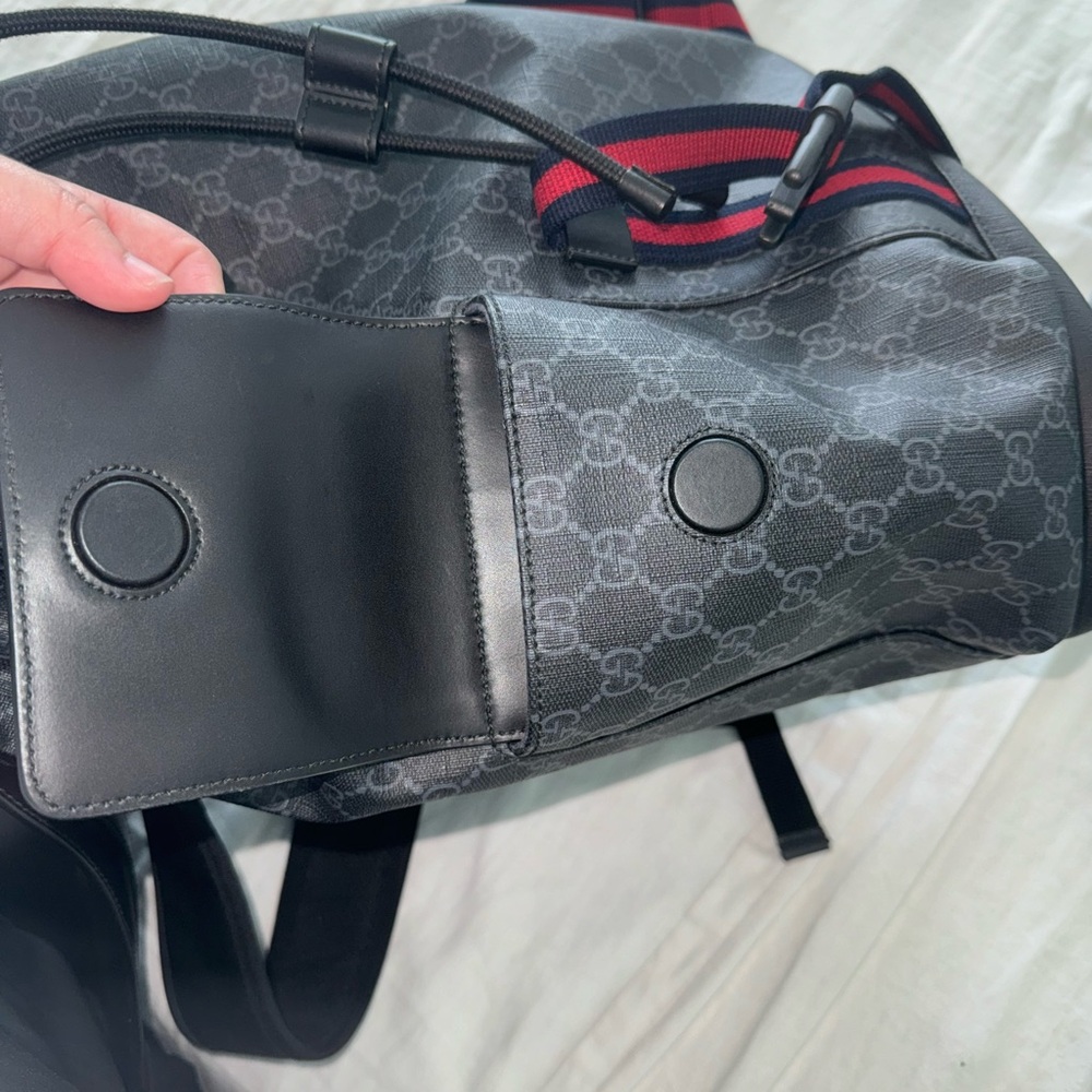 GUCCI men’s back pack. Model GG black backpack. - Picture 4 of 10